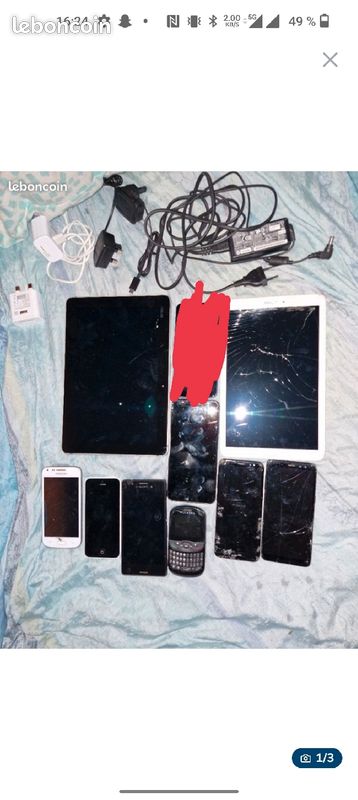 Lot de 8 téléphones et deux tablettes dans l'état , possibilité de vendre tout le lot à négocier (image 2)