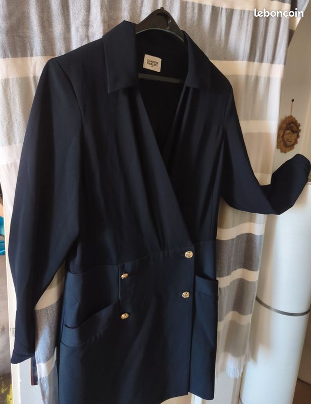 Veste bleu marine Claudie Pierlot (image 3)