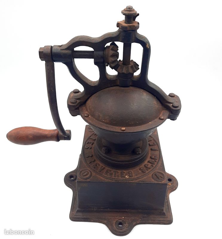 Moulin à café ancien de comptoir PEUGEOT FRERES/ Modèle A 0 (image 1)