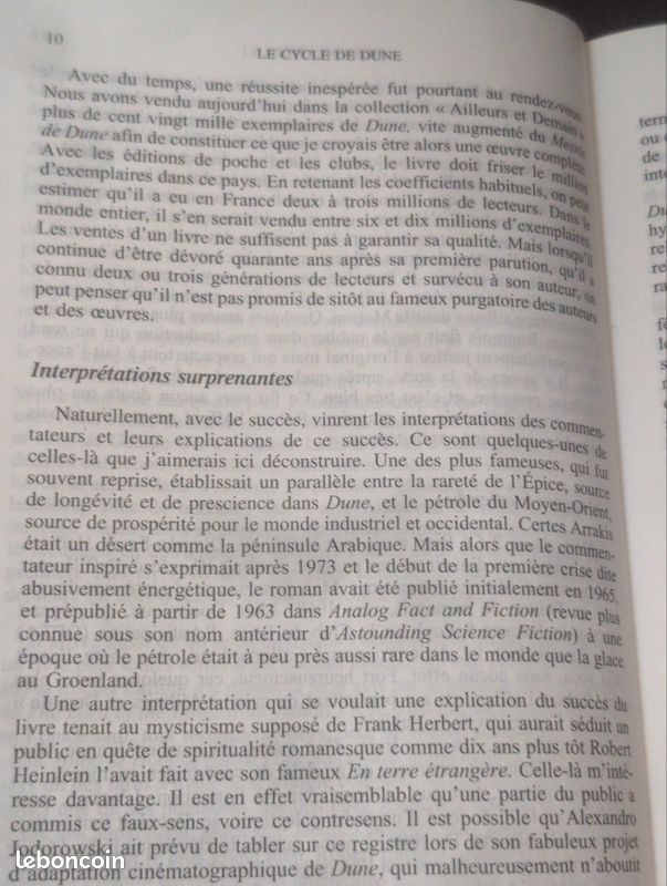 Intégrale DUNE de Franck HERBERT, les 6 livres en 2 volumes COLLECTOR chez Robert Laffont, 82e port inclus voir annonce) (image 6)