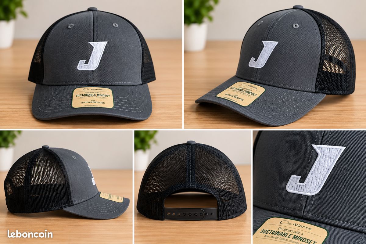 Casquette "J" Grise (image 1)