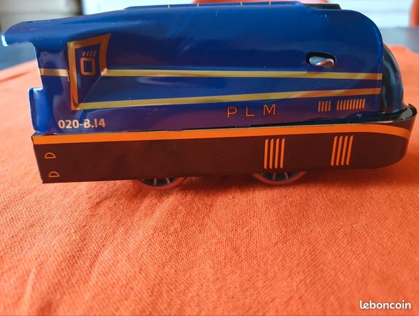 Lot De 3 Voitures De Train Hornby Hachette – Échelle O – PLM – Métal – Bleu Et Vert