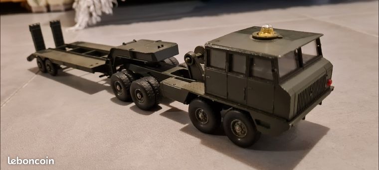 SOLIDO camion BERLIET PORTE CHAR T12 militaire armée francaise