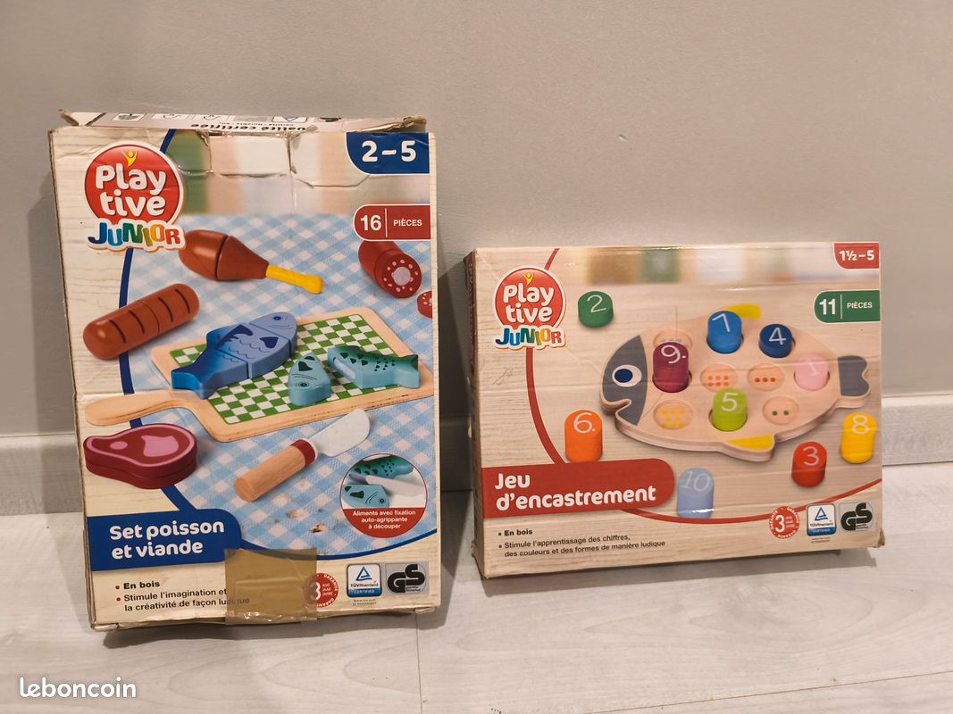 Lot 2 jeux en bois playtive (image 1)