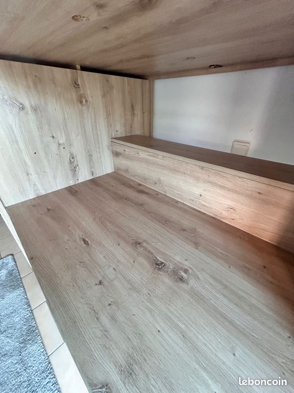 Lit mezzanine Conforama couchage 90x200 cm -Etat Parfait (image 5)