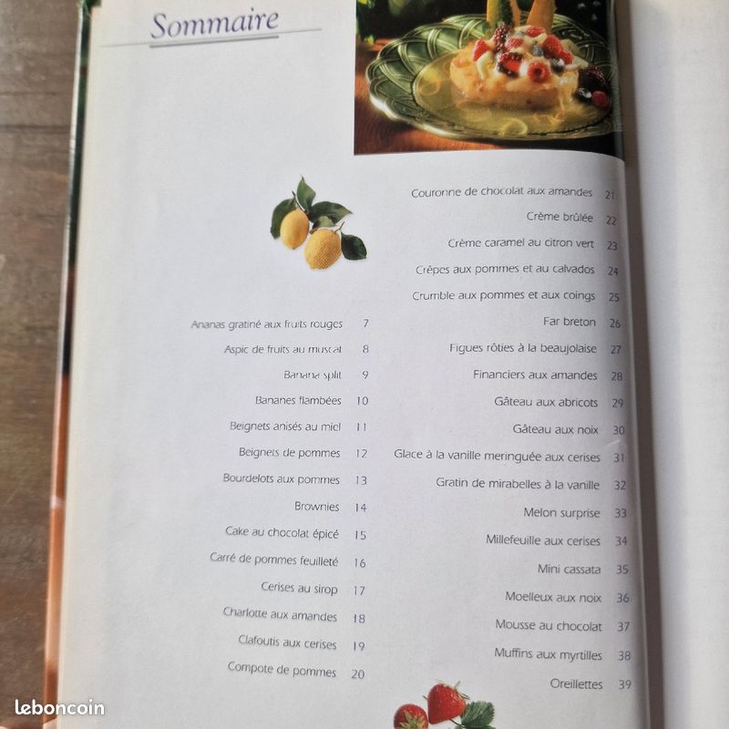 Livre cuisine Les Desserts (image 2)