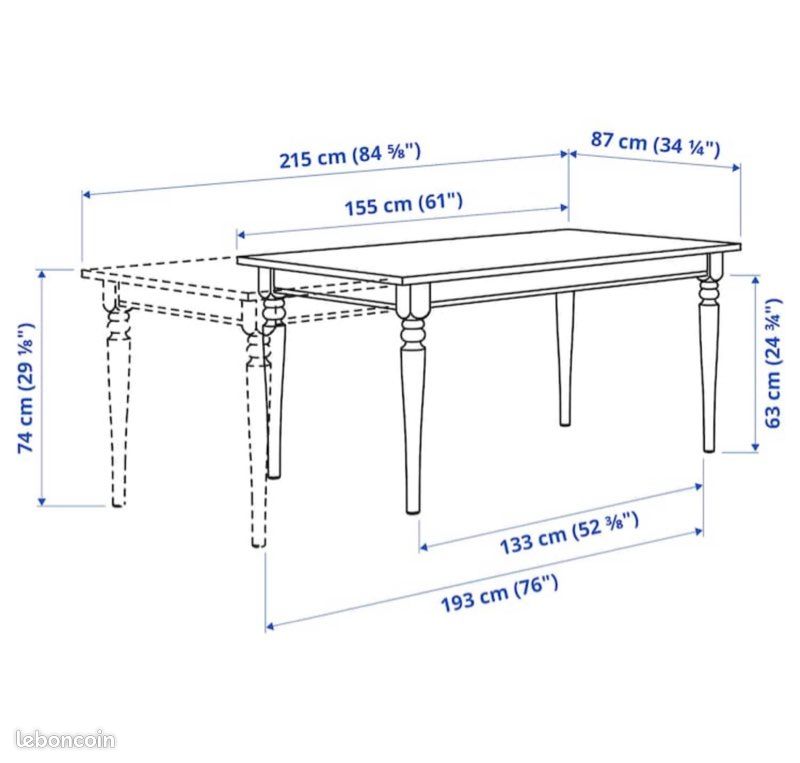 Table extensible Ingatorp (image 3)