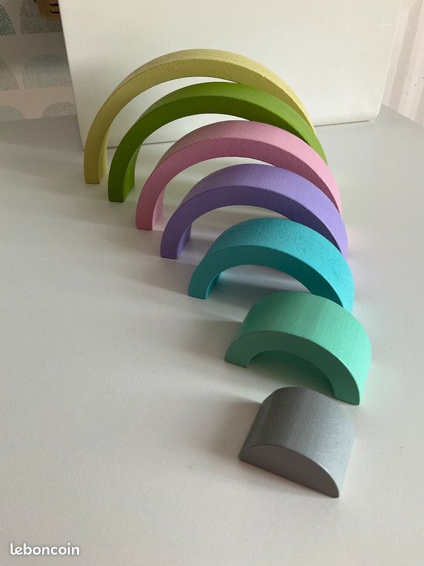 Arc en Ciel Macaron en bois (image 2)