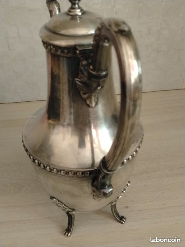 Théière ancienne en argent massif (image 3)