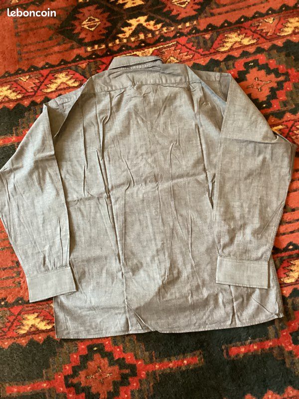 Chemise homme très bon état marque Class Affaire couleur gris clair, taille XL (image 3)