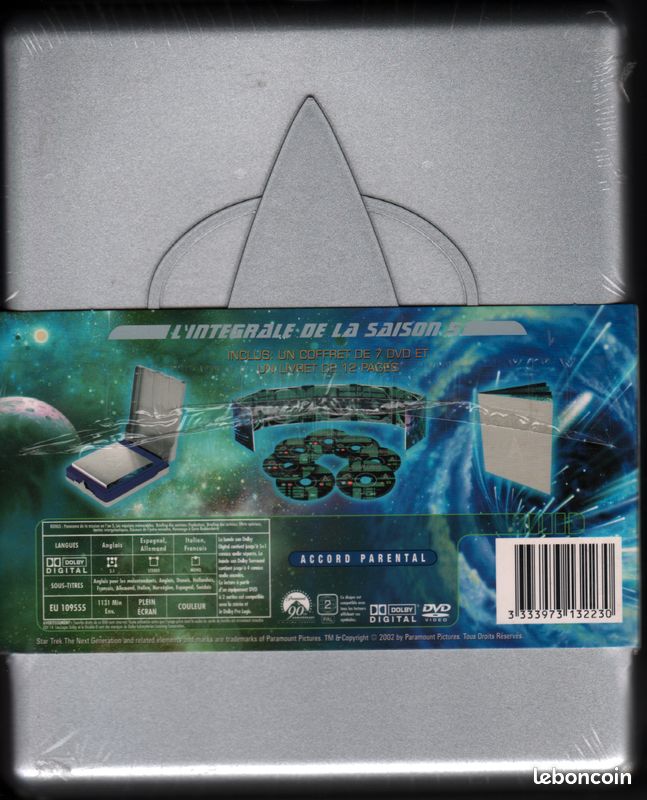 Star Trek The Next Generation Saison 5 - Édition Originale - Coffret 7 DVD (image 2)