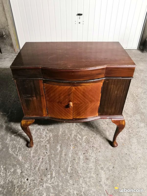 Meuble ancien gramophone phonographe vintage (image 2)