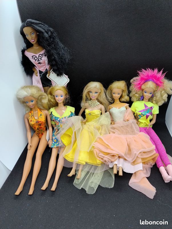 Lot de 6 poupées barbie années 80 (image 1)