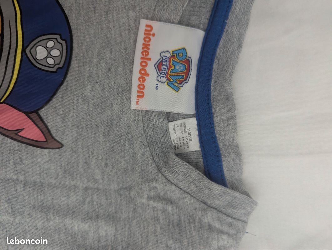 T-shirt Garçon Nickelodeon Tortues Ninja, Gris, Coton, Manches Courtes, Taille 10-11 Ans