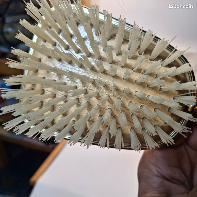 Brosse à Vêtements Vintage Empire Années 60 - Corne Avocat Vert Lucite, Excellent état