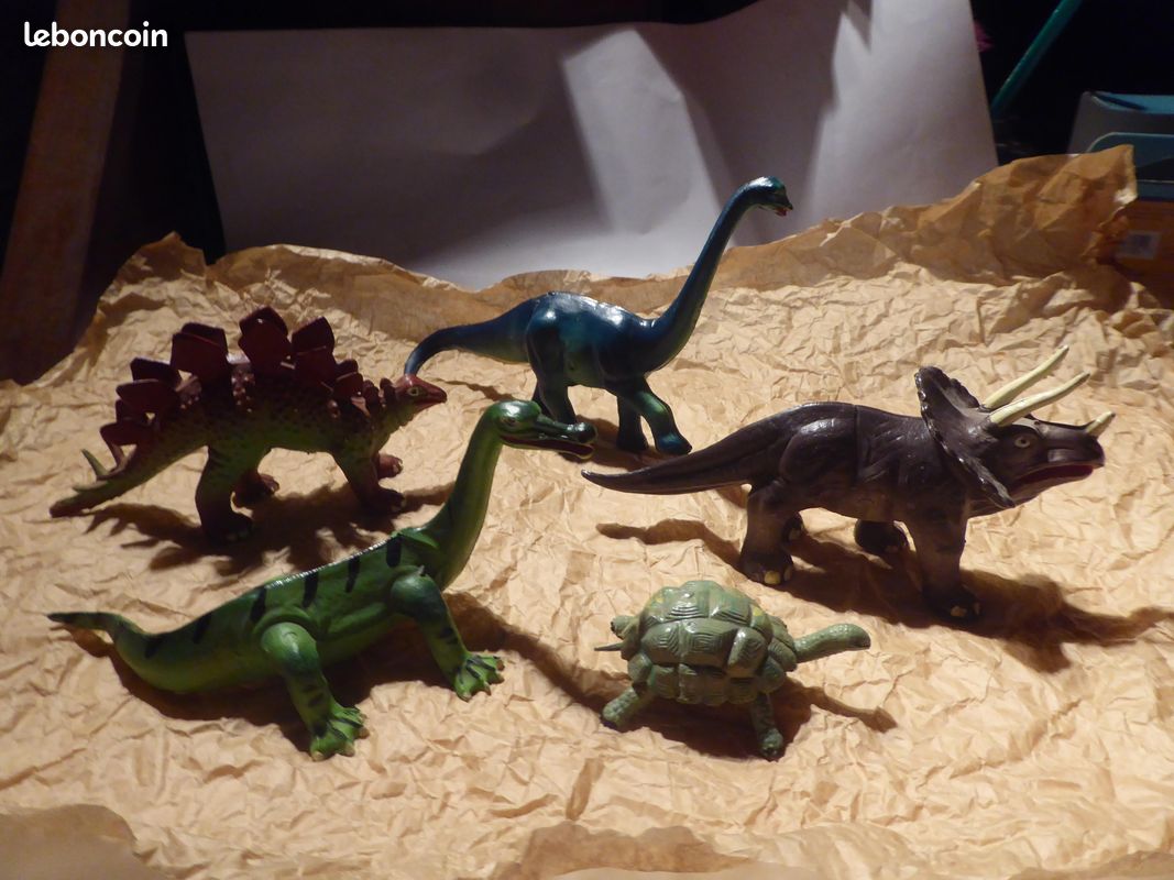 Dinosaures + Tortue Starlux 5 figurines miniature vintage (image 3)