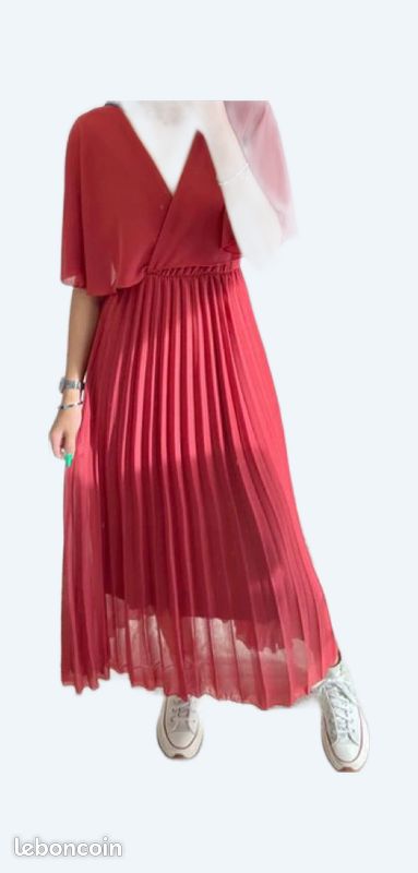 Robe plissée mousseline (image 1)