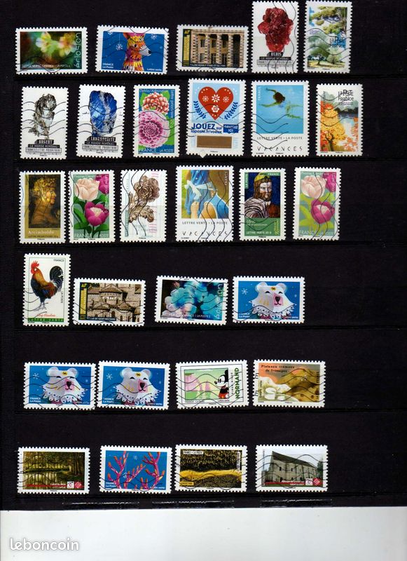 France Timbres AA Timbres Adhésifs Année diverses Lot 42 0.05 le timbre au choix (image 1)
