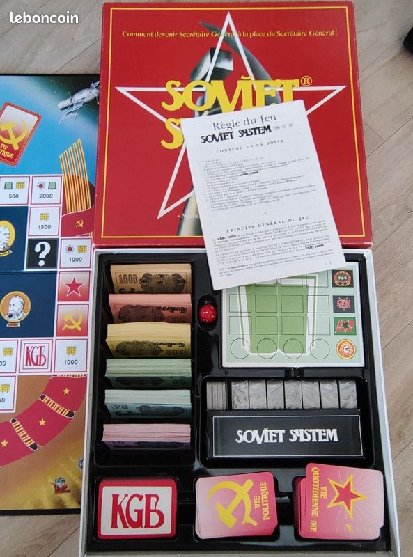 Jeu De Société Soviet System – édition Artichaut MB France 1988, Manque Un Jeton