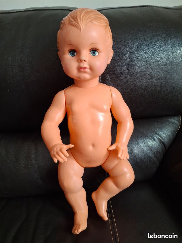 ANCIENNE POUPEE POUPON baigneur petit COLLIN yeux dormants 1957 Adonis 60 Cm EUR 25,00 - FR