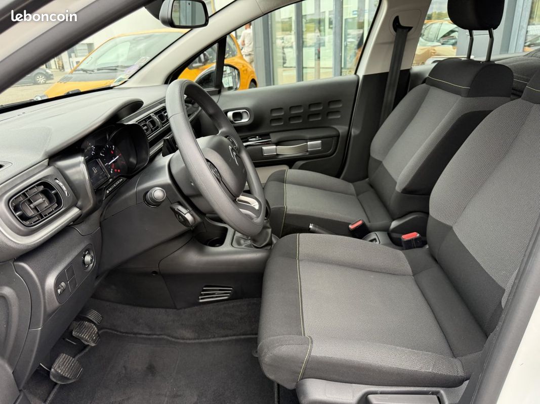 Citroën C3 Société (3) PureTech 82 BVM Feel / 2 places / 1ère main / TVA récupérable / Carplay (image 10)