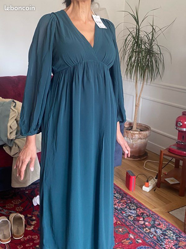 RALPH LAUREN, Robe bleu marine ceinturée (neuve), 8/10 ans | Greenweez