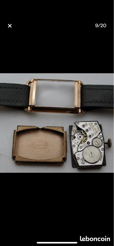 Magnifique montre vintage de collection art déco en or rempli (image 6)