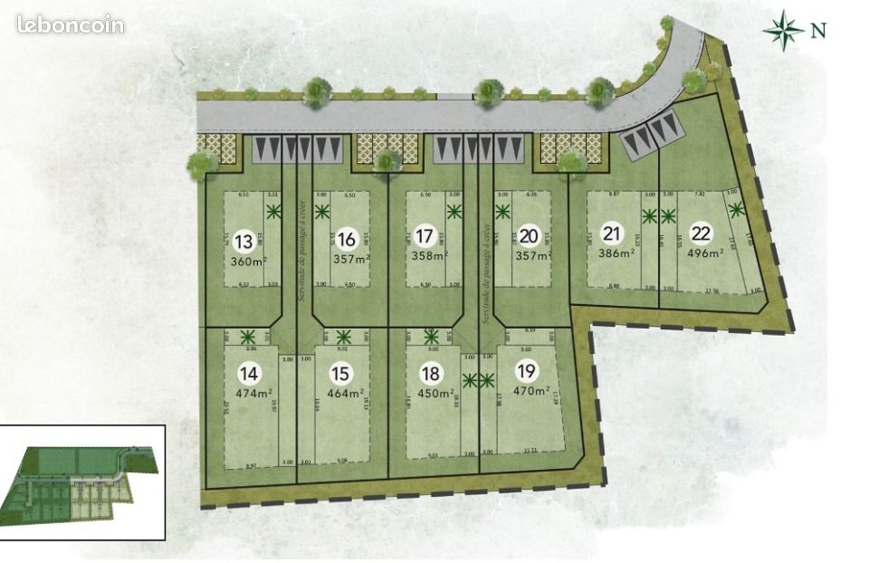 Terrain 386 m² Ribaute Les Tavernes · à Ribaute-les-Tavernes · 77 900 €