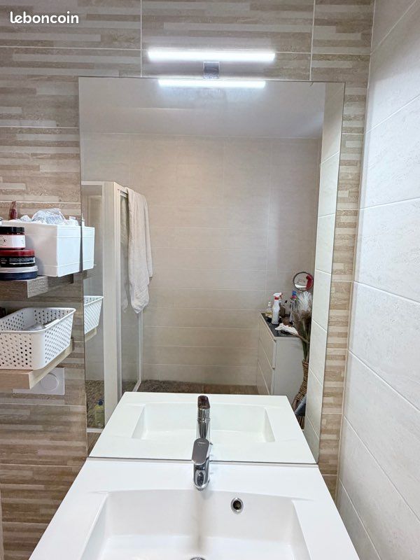 Ensemble salle de bain meuble vasque et miroir (image 2)