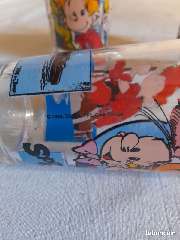 LOT DE 2 Verres à moutarde TORTUES NIDJA dessins animés vintages EUR 3