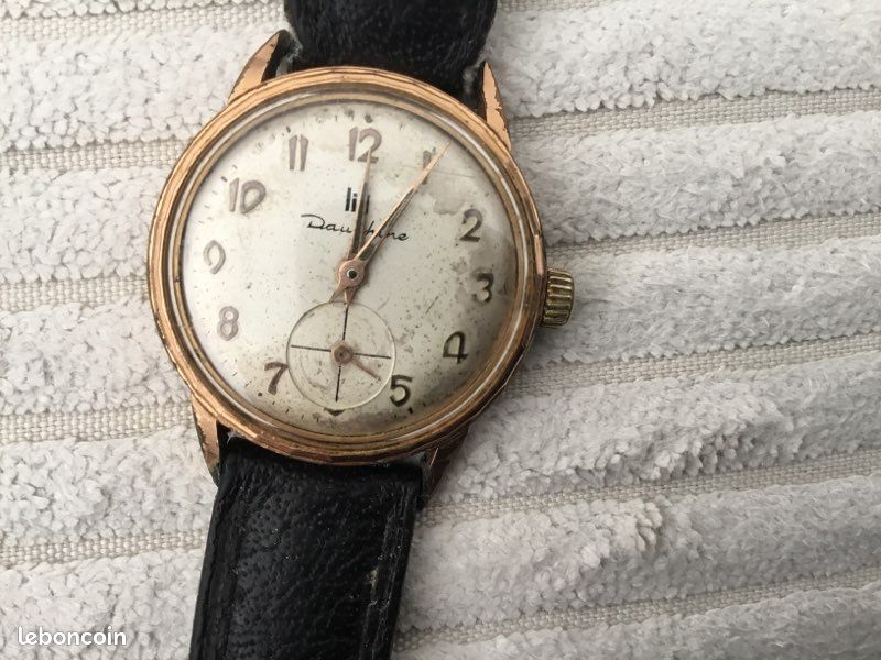 Montre Lip Vintage Boîtier Corne De Vache - Ancienne, Non Fonctionnelle - Pièce Collector