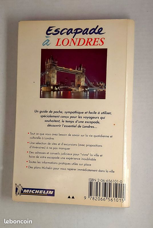 Livre Escapade à Londres 128 pages Michelin très bon état (image 2)