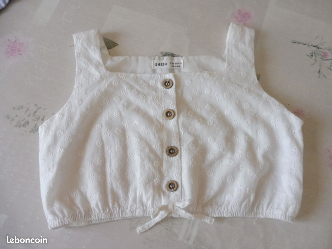 Top court t 10/12 ans coton shein (image 1)