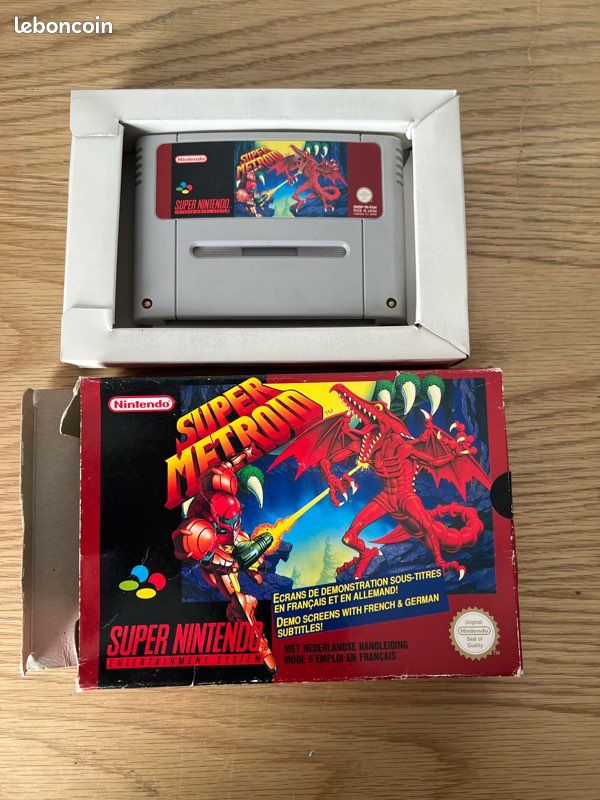 Super metroid FAH en boite bon/très bon état scellé à droite pour console Super Nintendo (image 8)