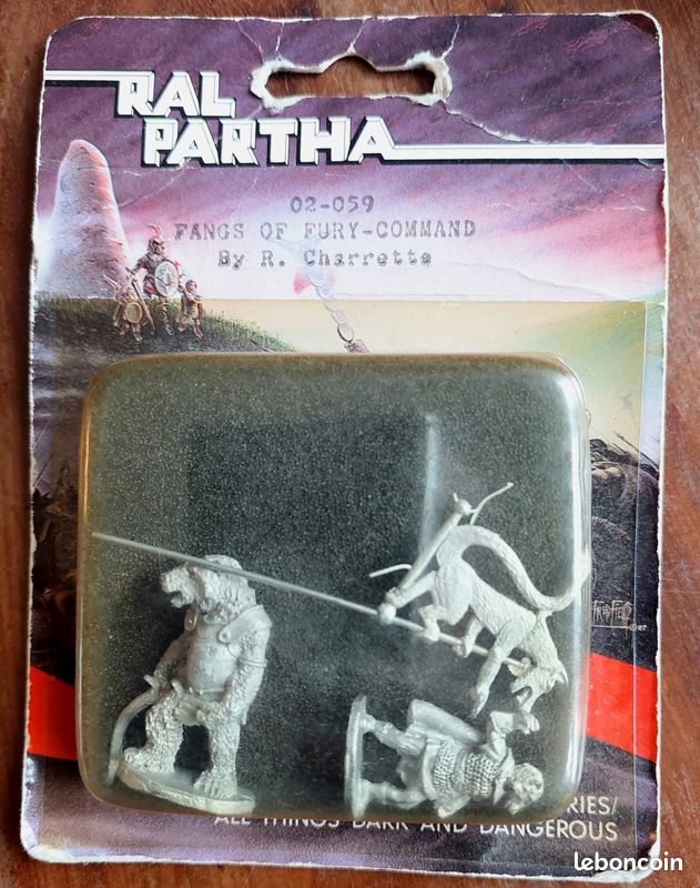 Figurines Ral Partha Gnolls + Bannière (image 1)