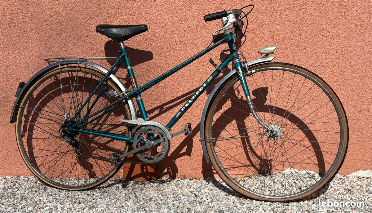 Cadre vélo ancien peugeot vintage deux roue cycle ancien guidon frein graisseur | eBay