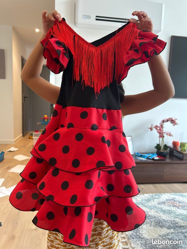 Robe Espagnole Pour Bébé Fille - Taille 18 Mois - Occasion En Très Bon état - Origine Espagne