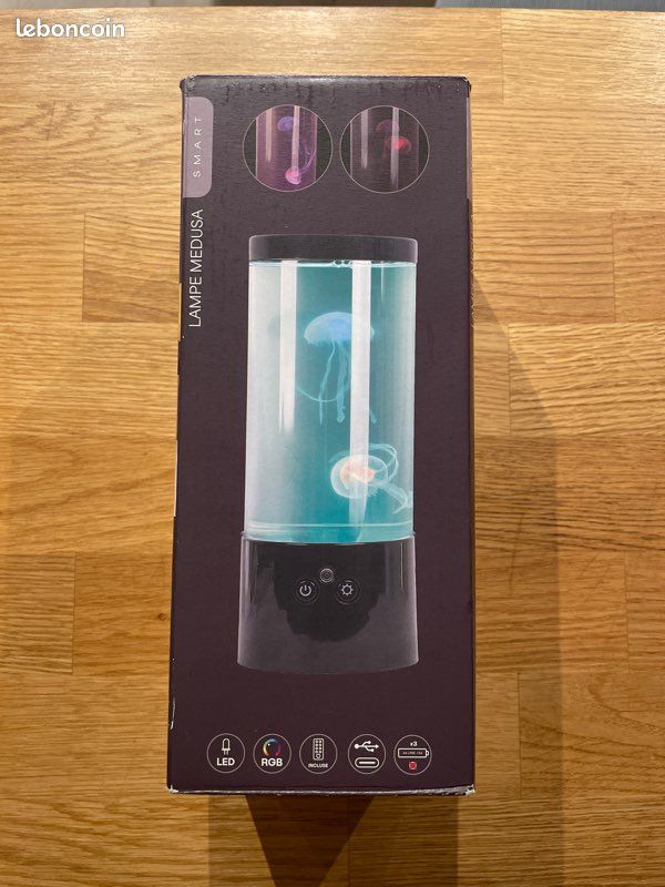 Lampe led déco rvb à paillettes