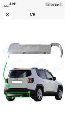1 Pièce/2 Pièces De Calandre Inférieure De Pare-chocs Avant De Voiture, Garniture De Couverture De Lunette Pour Jeep Renegade 2015 – 2017, Couvercle De Lunette De Calandre Inférieure