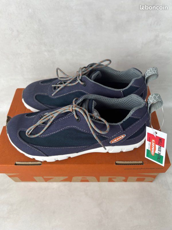 Vendeavour Homme Chaussures de marche imperméables - Marin