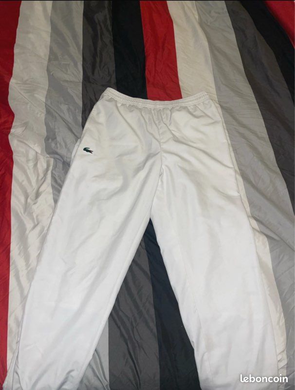 Bas lacoste blanc xs/s (image 1)