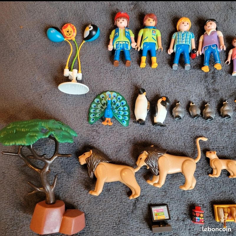 Zoo PLAYMOBIL Complet – Animaux, Personnages Et éléments – Vintage