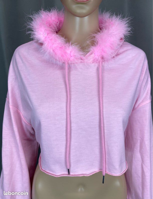 Sweat à Capuche Victoria's Secret Rose Bling - Édition Limitée Sherpa - Neuf Avec étiquettes