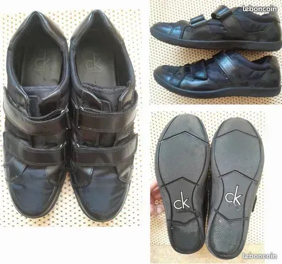 Baskets Calvin Klein Noires – Modèle PAOLO – Pointure 41 (image 1)