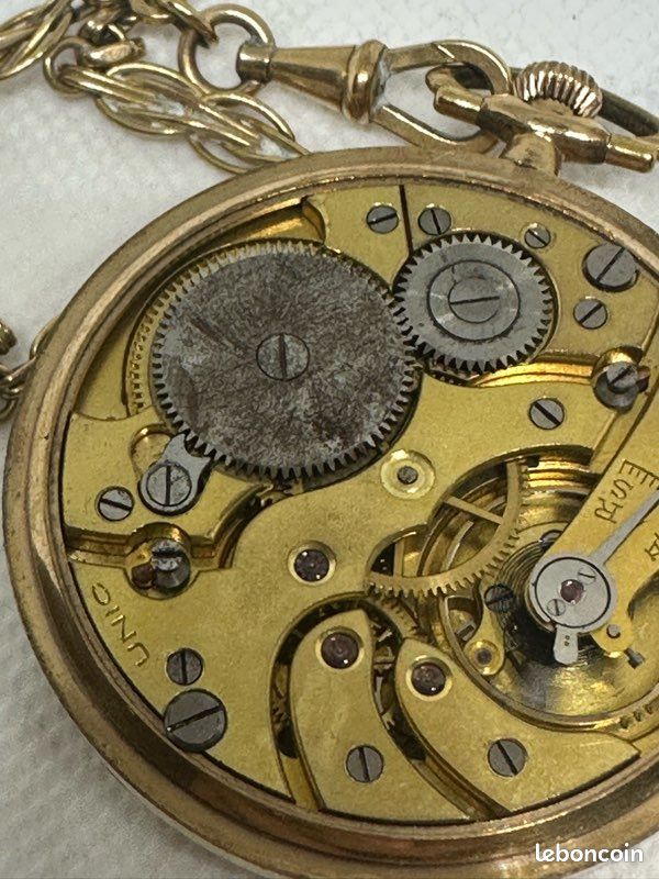 Très Belle Montre à Gousset Ancienne Plaquée Or – Marque Florus – Occasion