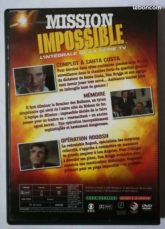2 DVD série MISSION IMPOSSIBLE (image 3)