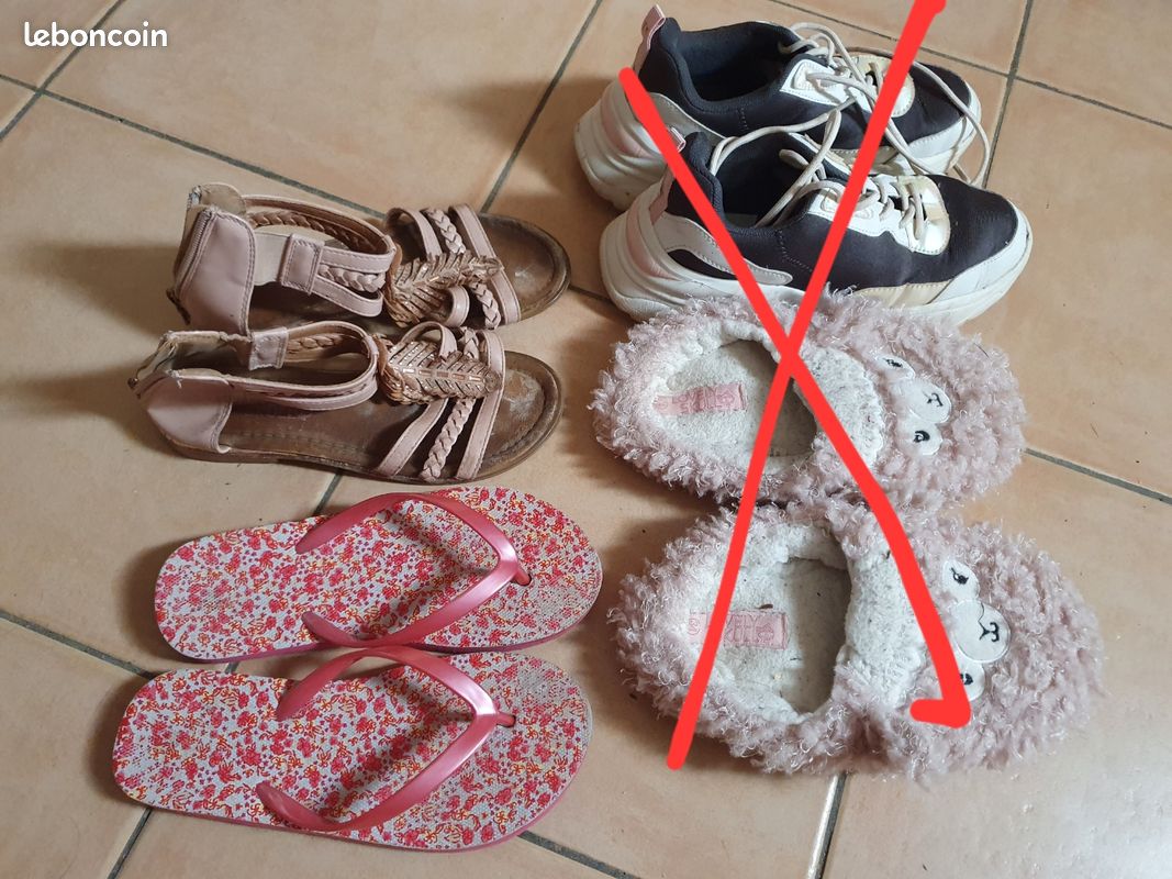 Lot chaussures fille 32 33 (image 2)