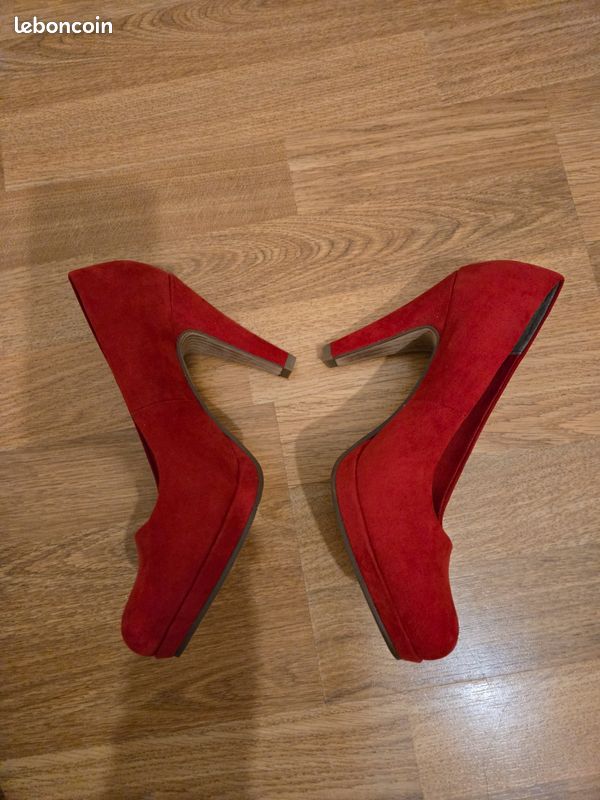 Chaussures à talons hauts rouges Marco Tozzi (image 5)