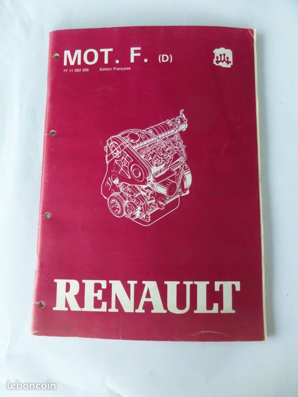 Ancien manuel de réparation pour moteur 4 cylindres fonte diesel (image 1)
