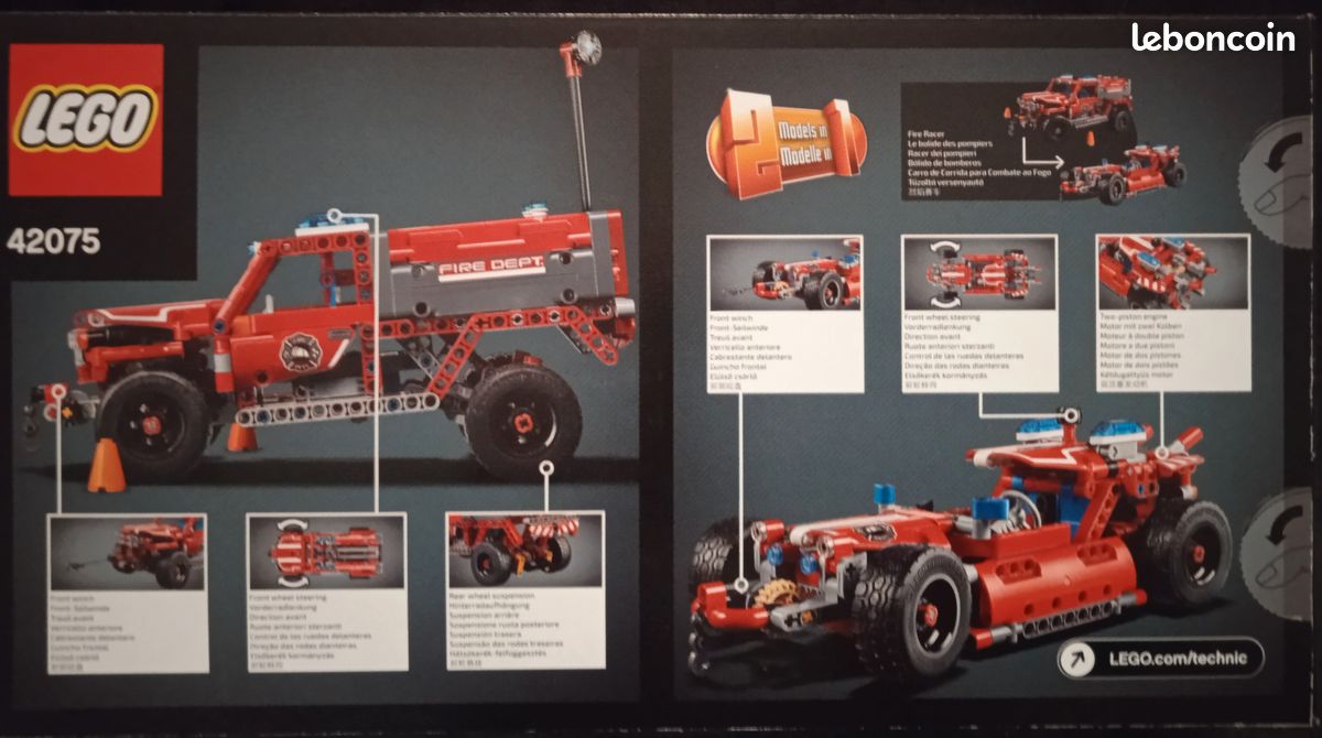 Lego technic 42075 NEUF Véhicule pompier premier secours (image 2)